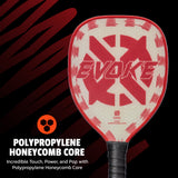 Onix Composite Evoke Tear Drop Pickleball Paddle Polypropylene Honeycomb Core: Incredible Touch, Power, and Pop with Polypropylene Honeycomb Core