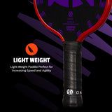 Onix Graphite Evoke XL Pickleball Paddle, Light Weight: Light Weight Paddle Perfect for Increasing Speed and Agility