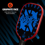 Onix Graphite Evoke XL Pickleball Paddle, Graphite Face: Adds Speed, Pop, and Maneuverability