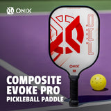 onix pickleball evoke pro paddle red