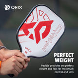 onix pickleball evoke pro paddle red perfect weight