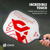 onix pickleball evoke pro paddle red incredible touch
