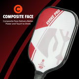 ONIX Composite Evoke Pro Pickleball Paddle, Composite Face: Composite Face Delivers Better Power and Touch to Shots