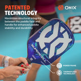 ONIX Supercell 22mm Pickleball Paddle, Patented Technology: Maximizes structural integrity between the paddle face and handle for enhanced paddle stability and durability