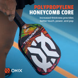 ONIX Supercell 22mm Pickleball Paddle, Polypropylene Honeycomb Core: Increased thickness provides better touch, power, and pop