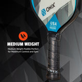 ONIX Z3 Pickleball Paddle, Medium Weight: Medium Weight Paddle Perfect for Maximum Control and Spin