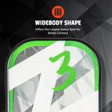 ONIX Z3 Pickleball Paddle, Widebody Shape: Offers the Largest Sweet Spot for Better Contact