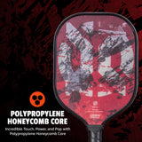 Onix Vertex Pickleball Paddle, Polypropylene Honeycomb Core: Incredible Touch, Power, and Pop with Polypropylene Honeycomb Core