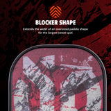 Onix Vertex Pickleball Paddle, Blocker Shape: Extends the width of an oversized paddle shape for the largest sweet spot