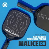 Malice DB Open Throat Raw Carbon Fiber Pickleball Paddle