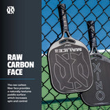 Malice DB Open Throat Raw Carbon Fiber Pickleball Paddle