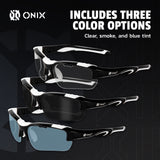 blue tint clear and smoke glasses for athletics