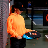 Pickleball Paddle Cover Orange Lifestyle