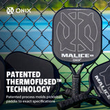 Malice Raw Carbon Fiber Open Throat Pickleball Paddle