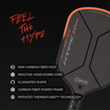 Hype X Pro Pickleball Paddle orange graphic
