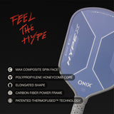 Hype X Pickleball Paddle blue graphic