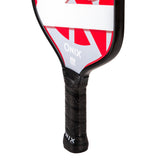 red pickleball paddle handle
