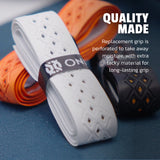 pickleball grip - quality made - replacement grip is perforated to take away moisture, with extra tacky material for long-lasting grip