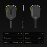 Hype X Pro Raw Carbon Pickleball Paddle