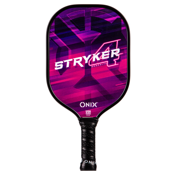 Onix Stryker 4 Pickleball Paddle Features Polypropylene Core, Graphite Face, and Larger Sweet Spot – Purple_1