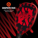 Onix Graphite Evoke Tear Drop Pickleball Paddle Graphite Face: Adds Speed, Pop, and Maneuverability