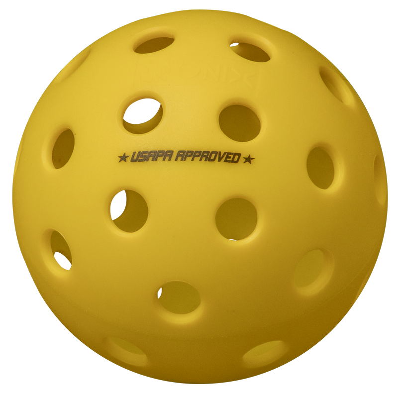 ONIX Fuse G2 Outdoor Pickleball Ball - Yellow - best outdoor pickleball balls