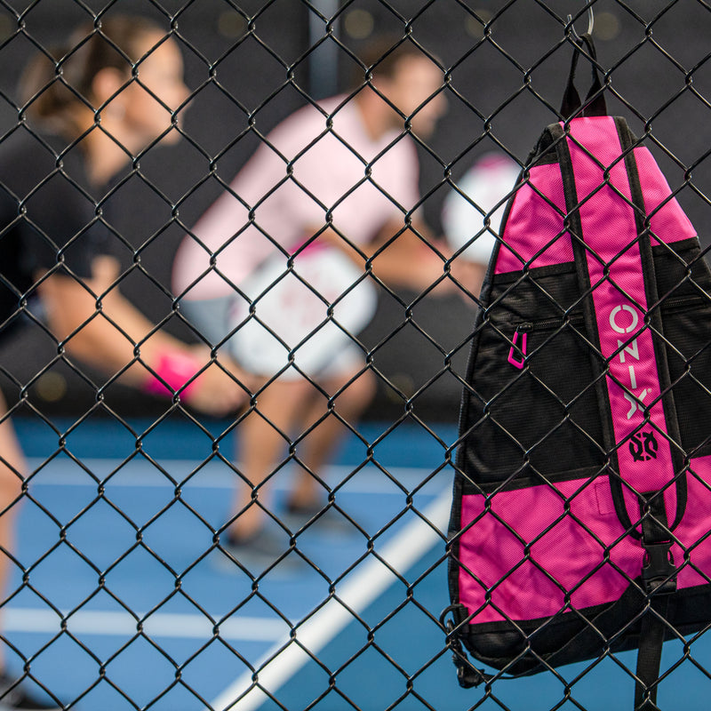 ONIX Pro Team Pickleball Sling Bags - Pink pickleball sling backpacks