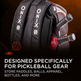 ONIX Backpack - Designed specifically for pickleball gear store paddles, balls, apparel, bottles, and more