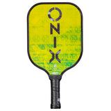 ONIX Graphite React Pickleball Paddle Front View - Green