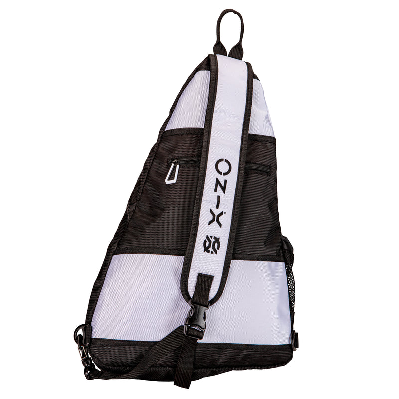 ONIX Pro Team Pickleball Sling Backpack — White/Black - sports sling bag
