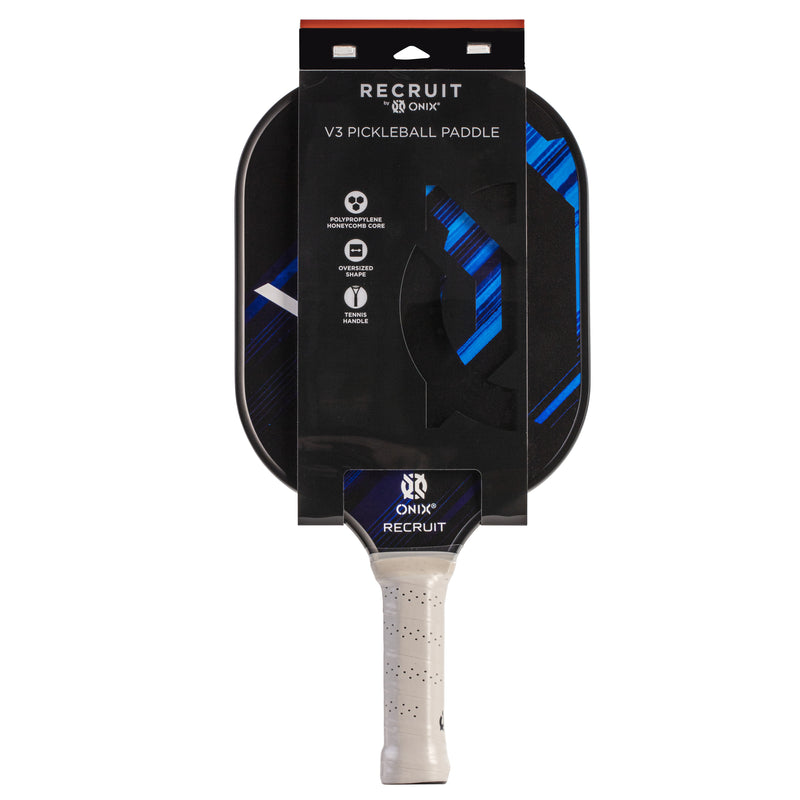 ONIX Recruit V3 Pickleball Paddle Front View of Packaging