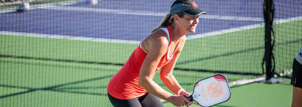 ONIX pickleball player Bonnie Williams with Evoke Premier paddle