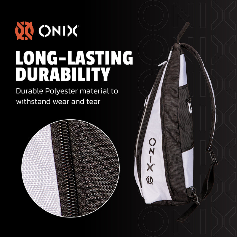 long lasting durability onix pickleball padded pocket bag  sports sling bag" best pickleball sling bag