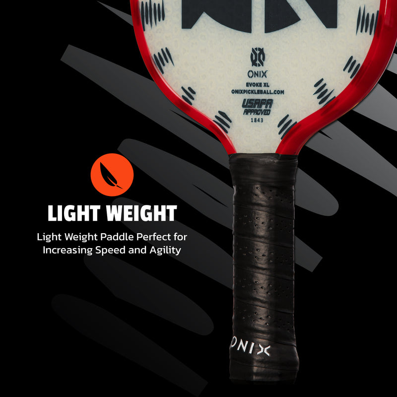 Onix Composite Evoke XL Pickleball Paddle, Light Weight: Light Weight Paddle Perfect for Increasing Speed and Agility