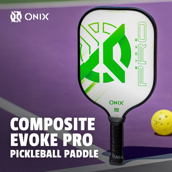 onix pickleball green composite evoke pro pickleball paddle 