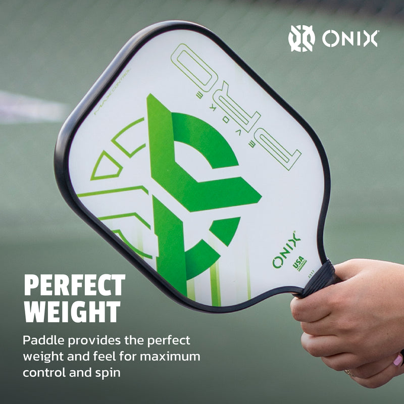 onix pickleball green composite evoke pro pickleball paddle 