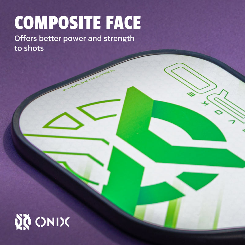 onix pickleball green composite evoke pro pickleball paddle 