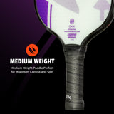 ONIX Composite Evoke Pro Pickleball Paddle, Medium Weight: Medium Weight Paddle Perfect for Maximum Control and Spin