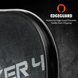 ONIX Graphite Stryker 4 Pickleball Paddle - Black, Edge Guard: Protective Edge Guard Prevents Paddle from Chipping