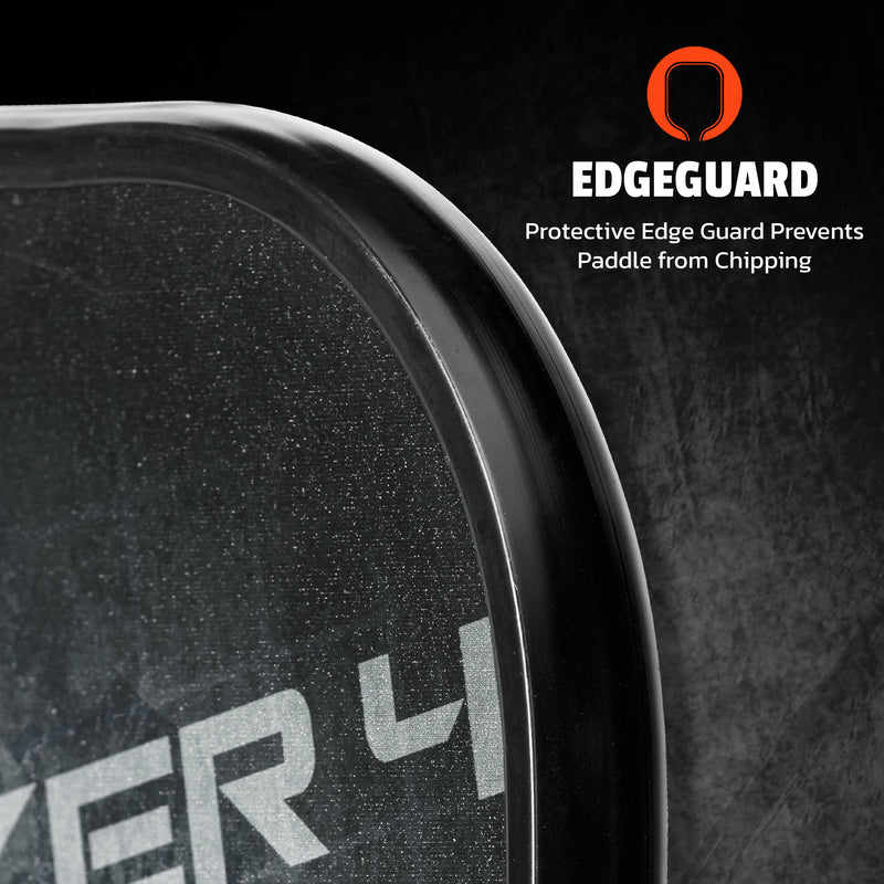 ONIX Graphite Stryker 4 Pickleball Paddle - Black, Edge Guard: Protective Edge Guard Prevents Paddle from Chipping