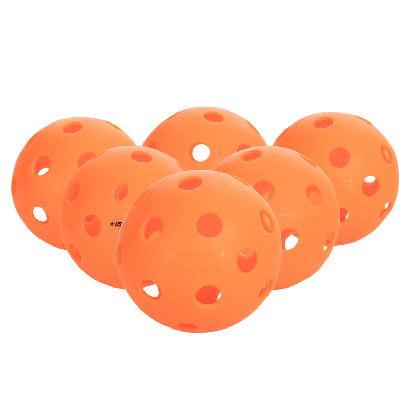 Onix Fuse Indoor Pickleball Balls 6 pack orange