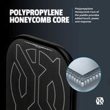 Malice DB Open Throat Raw Carbon Fiber Pickleball Paddle