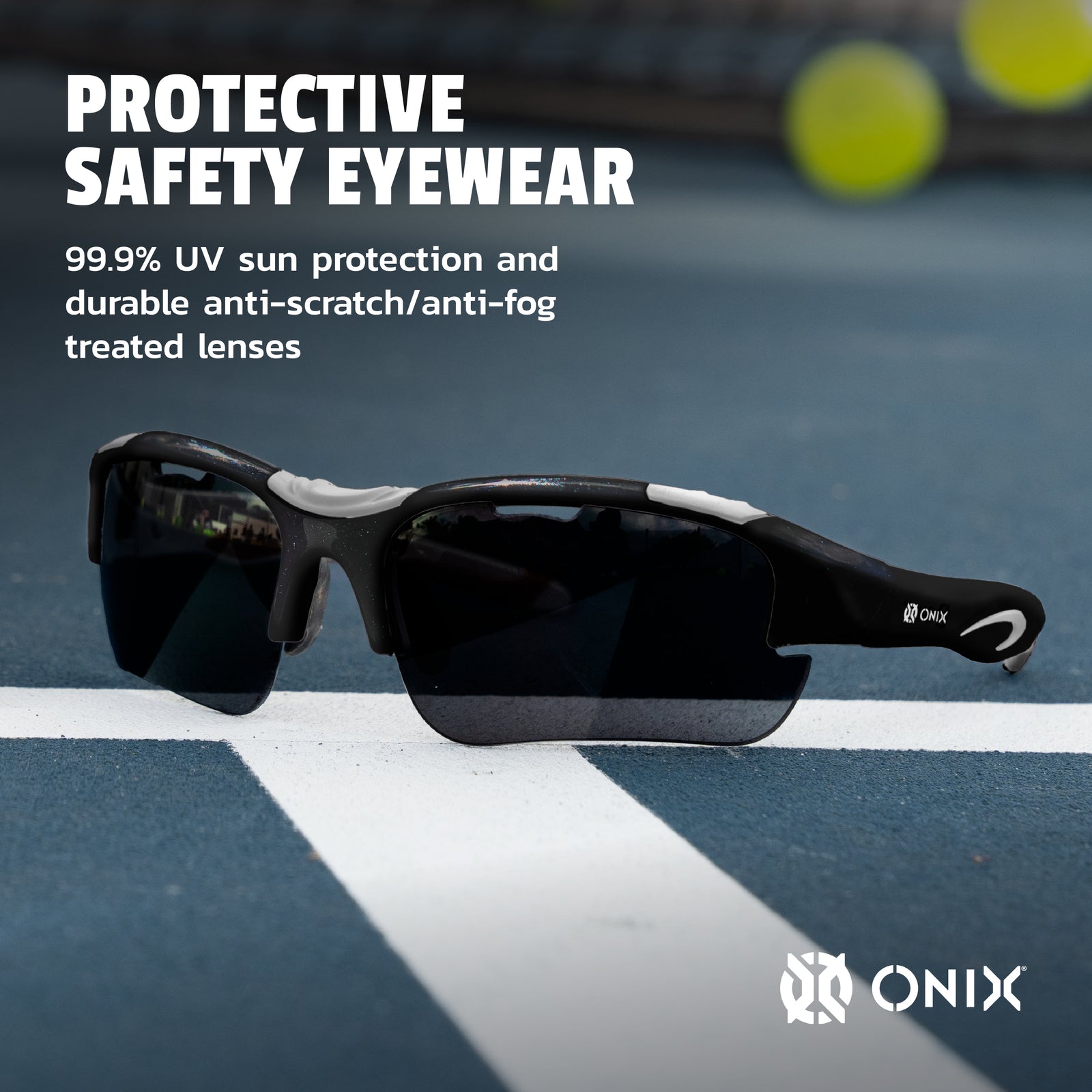 Pickleball Glasses - Black Falcon Protective Eyewear | Onix Pickleball