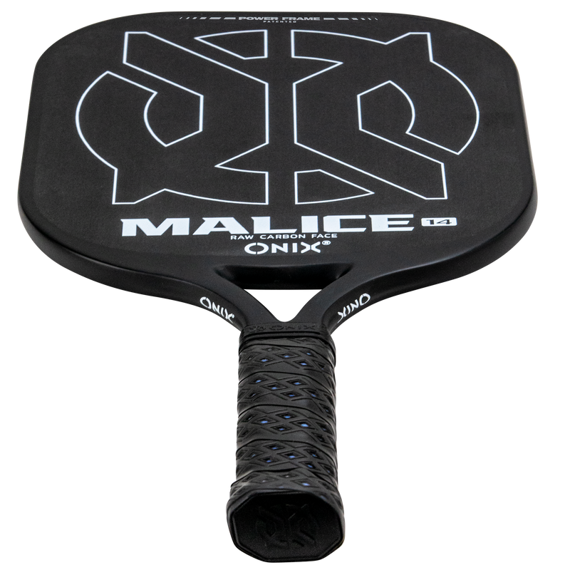 onix pickleball malice raw carbon open throat paddle 