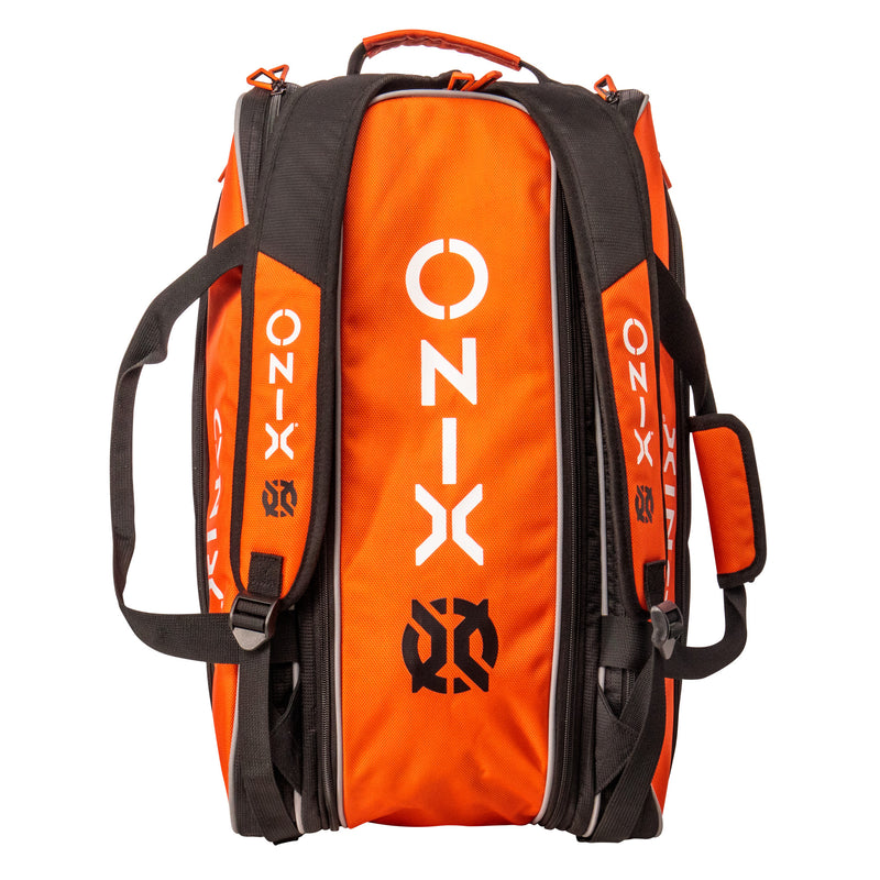 ONIX Pickleball Pro Team Paddle Bag - orange and black