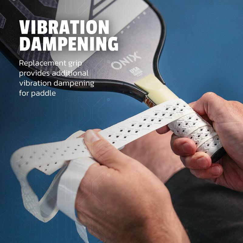 pickleball paddle grips - vibration dampening - replacement grip provides additional vibration dampening for paddle
