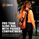 pro team sling bag from onix pickleball padded compartment pockets 