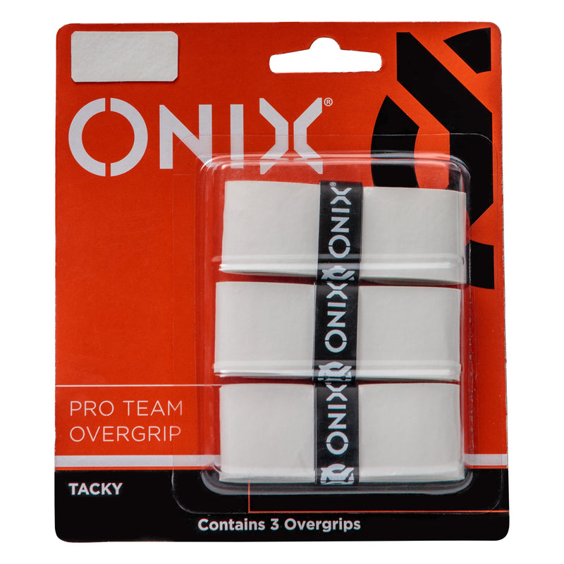 onix pro team pickleball overgrip - white