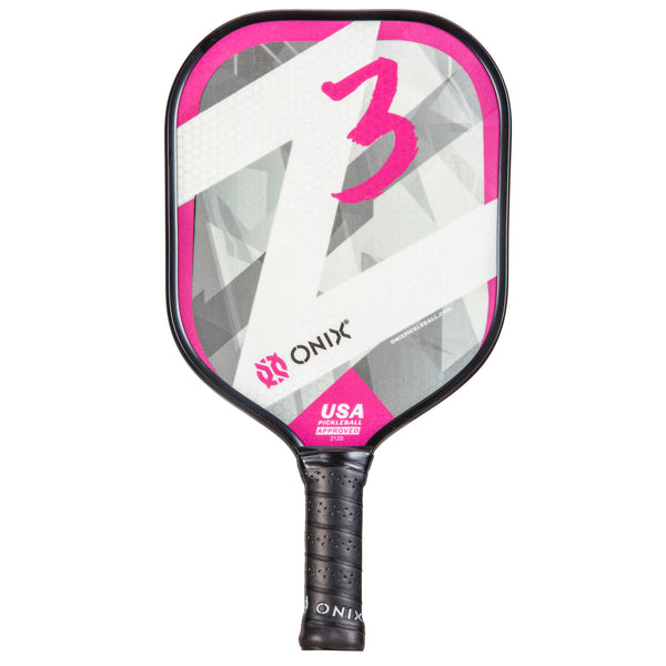 ONIX Z3 Pickleball Paddle Front View - Pink - best beginner pickleball paddle