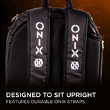 ONIX Pickle ball Backpack - Designed to sit upright features durable ONIX straps